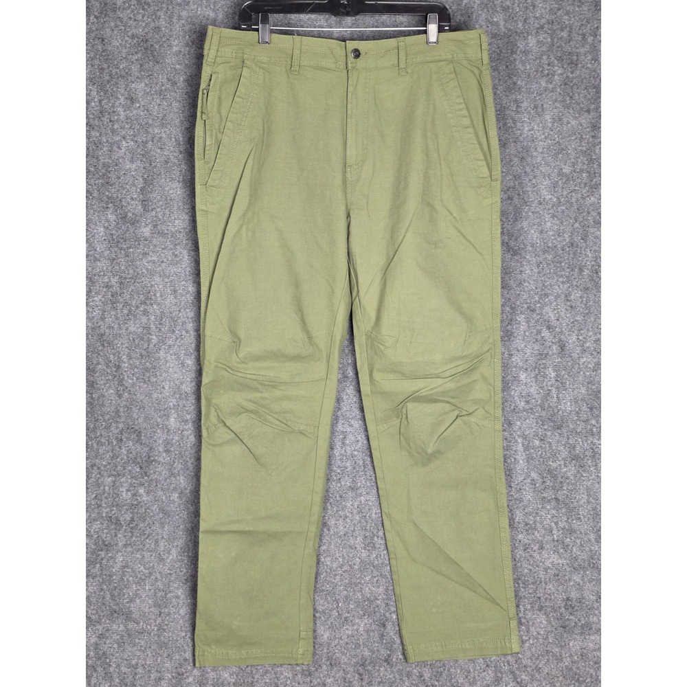 Ocean Coast Men Olive Green Cargo Pants‎ Size 36 Cotton Spandex Utility Outdoor